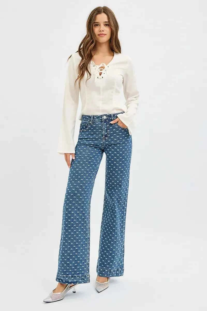 RISEN High Rise Wide Leg Bow Embroidered Jeans 4f0aeca2b8734a05a4ed43c5af00f494-Max-Origin
