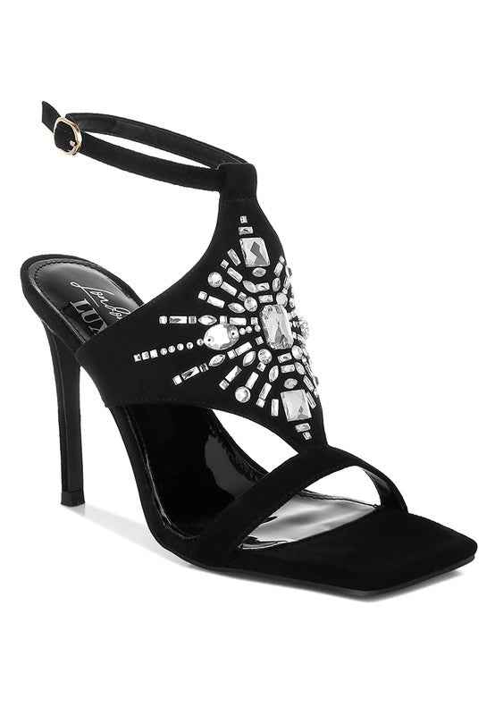 Warda Jeweled Shiny Stiletto Heels 4f1bbfb2-7480-4a38-994c-7aaf2beb783f