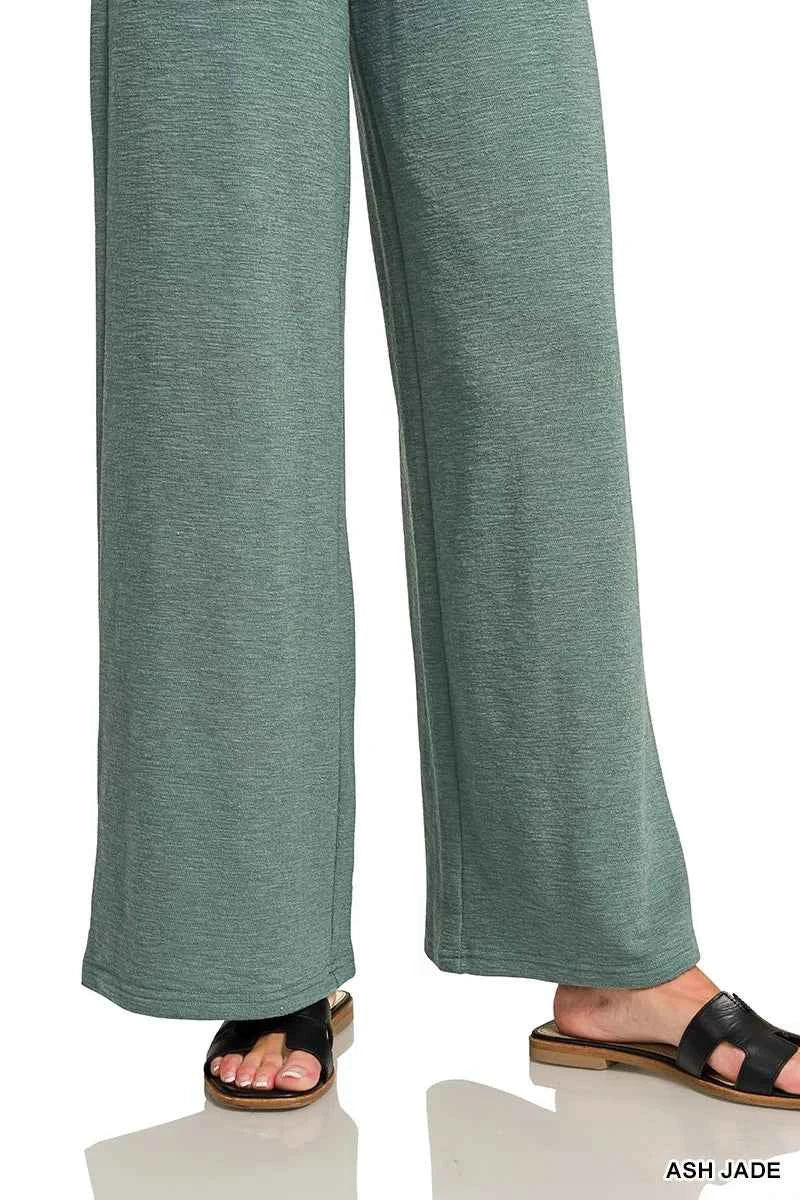 Zenana Cotton Slub Short Sleeve Tee and Pants Set 4f2cb078ca5e42b299b5201f76df6331-Max-Origin