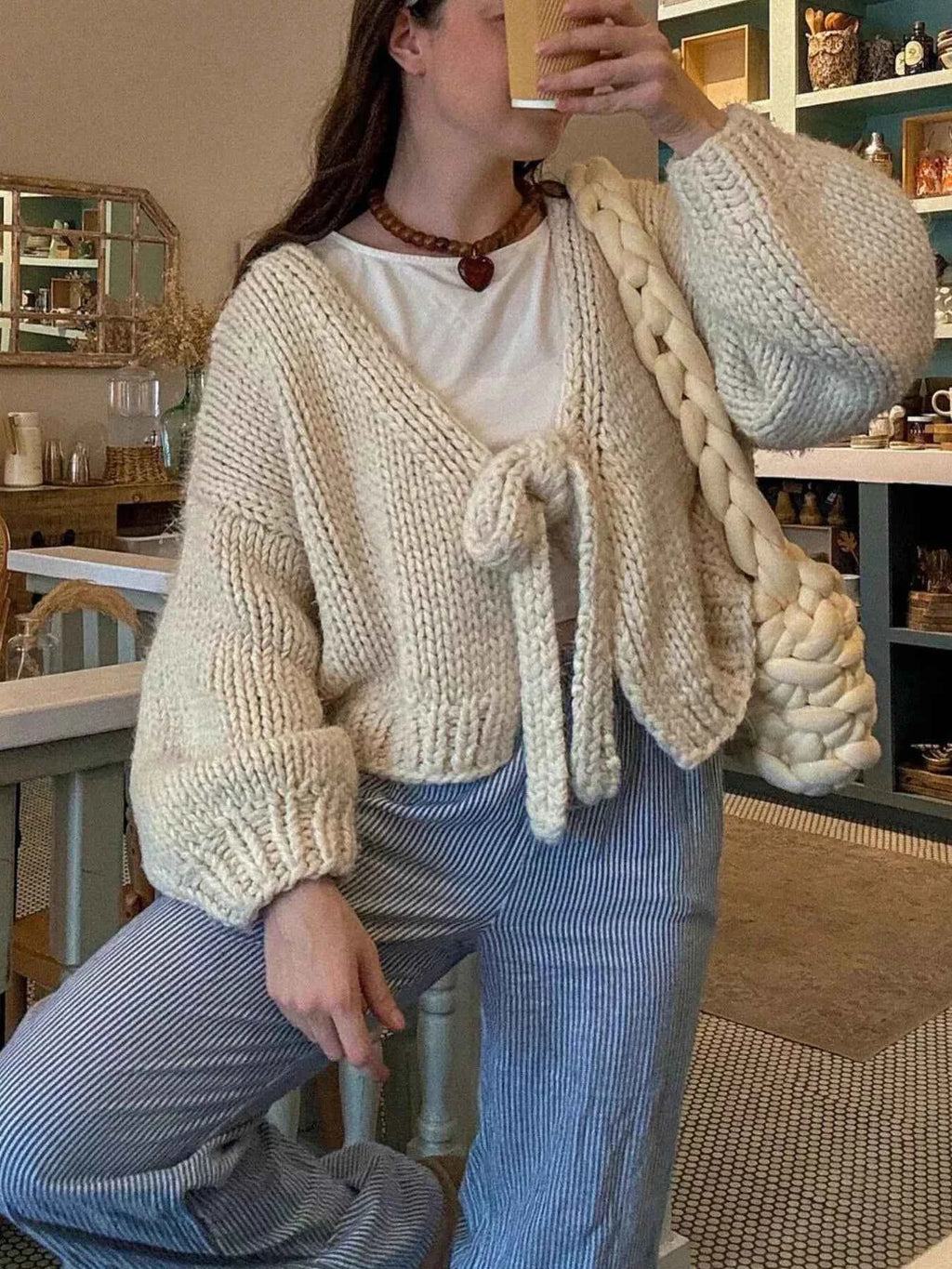 Chunky Knit Tie-Front Cardigan 4f4154f7-e737-468a-befa-a709a7fa2e98-Max-Origin