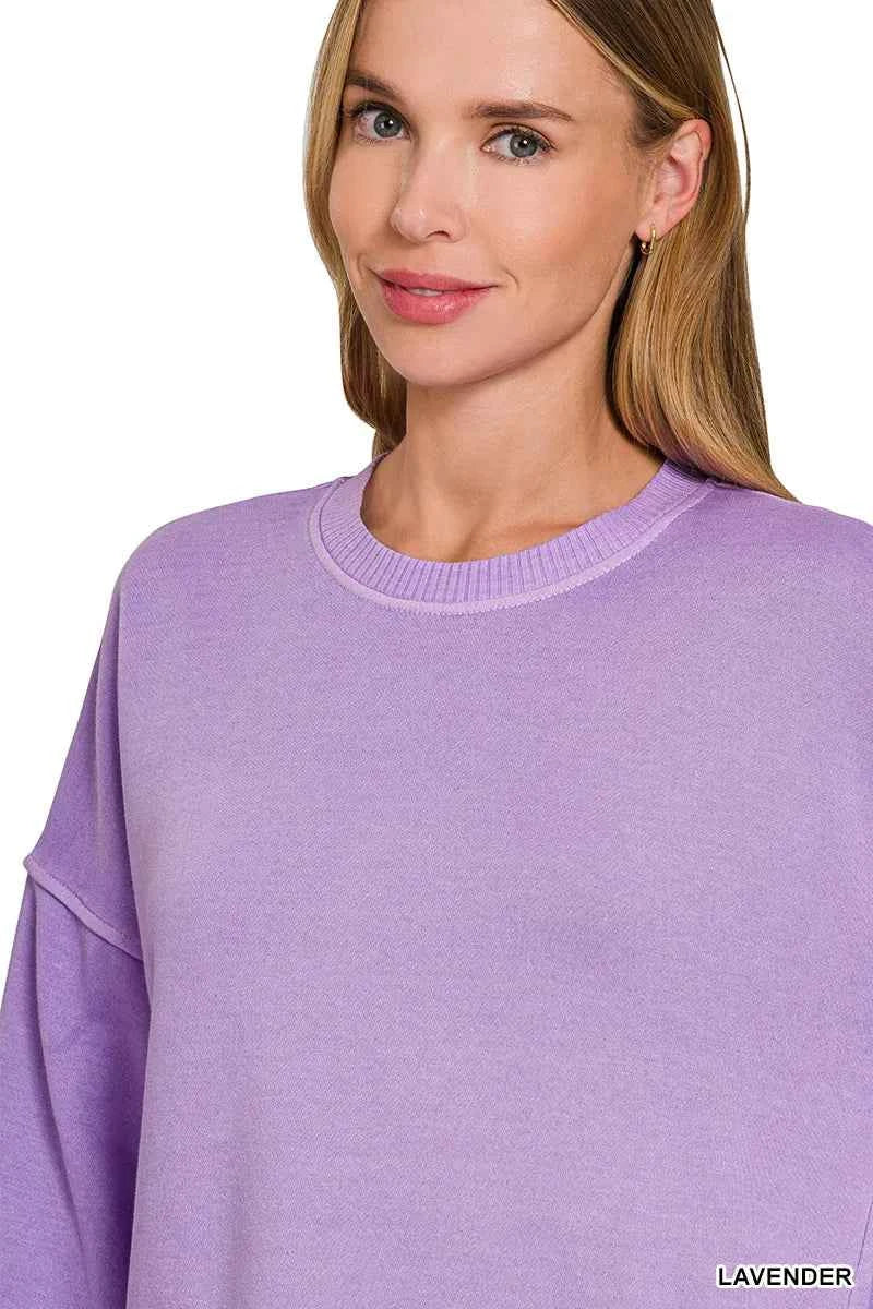 Zenana Pigment Dye Fleece Hi-low Hem Sweatshirt With Pocket 4f5ba006-f45c-4e1c-a724-13f2ef8fad54-Max-Origin