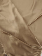 Ruched Long Sleeve Satin Blouse 4f608581975d4200b8eac114f1bfda6a-Max