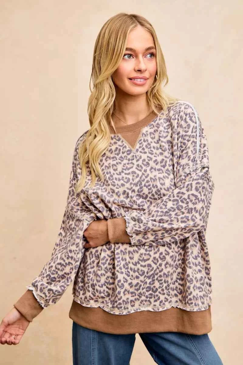 BiBi Leopard Printed French Terry Sweatshirt 4f6892765ef24f23940fac6559bfe83c-Max-Origin