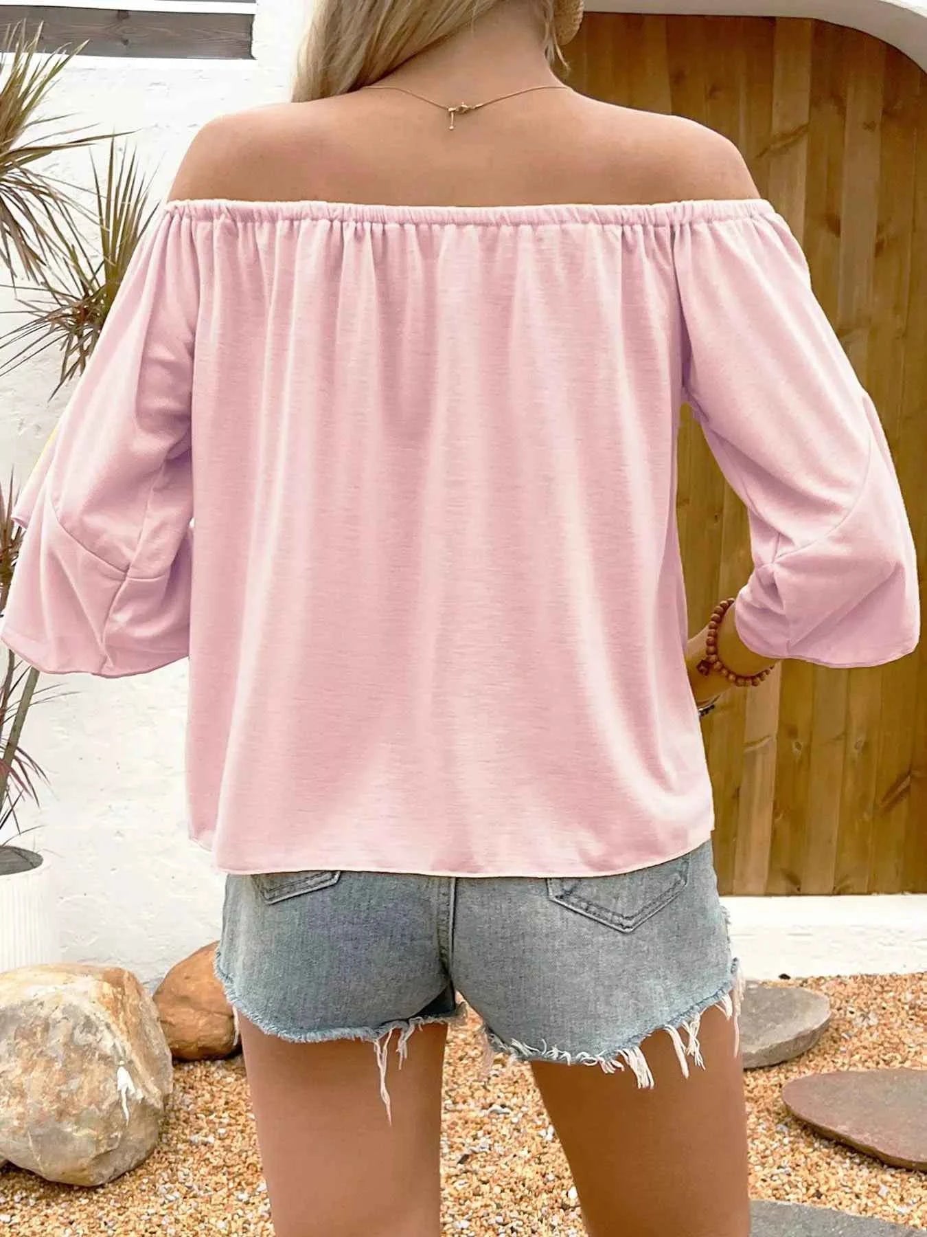 Off-Shoulder Tie-Front T-Shirt 4f6ae67cabf84b42bfce65a7b8fbe3c3-Max-Origin