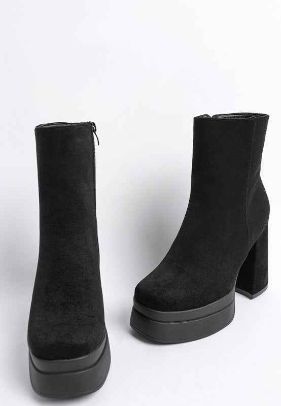 Maltese Soft Microfiber Block Heel Boots 4f6c2686-7b15-4e69-b9dd-42ce388e8c60