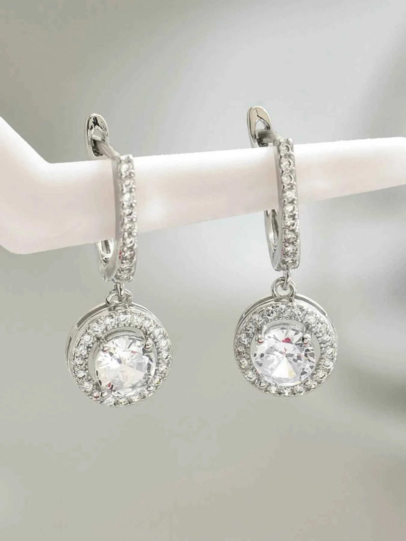 Stainless Steel Zircon Drop Earrings 4f9ba634-edb8-475a-adde-b85f5f74f1c2-Max-Origin