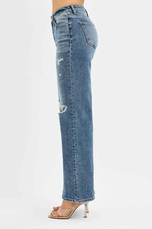 Tummy Control Mid Rise Fit Wide Jeans 4f9f7308c16444a48fc26fc93e705b74-Max-Origin