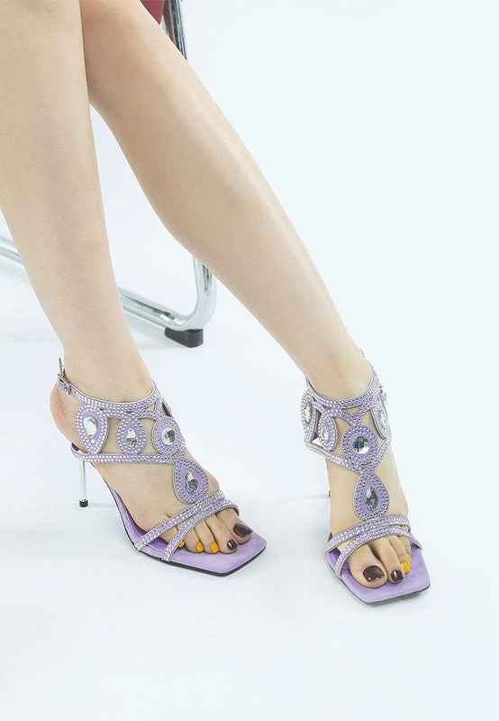 Fialka Diamante & Rhinestones Stiletto Sandals 4fc0d824-18ea-40ea-a4dd-356f2c822678