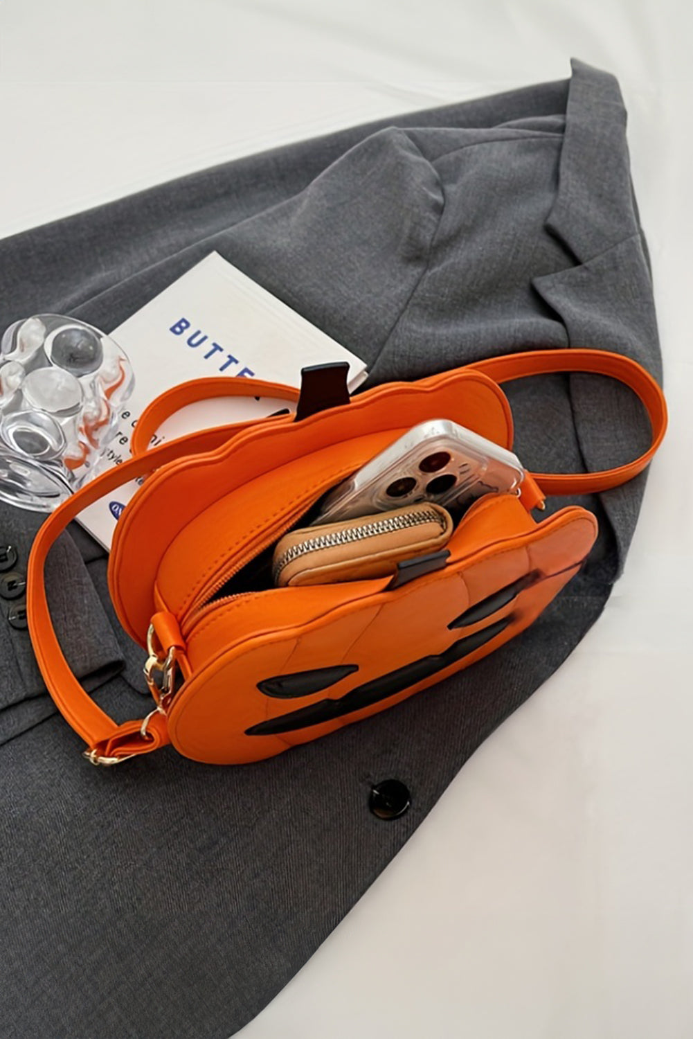 Carrot Halloween Pumpkin PU Shoulder Bag 4fd08ec7a84ac579