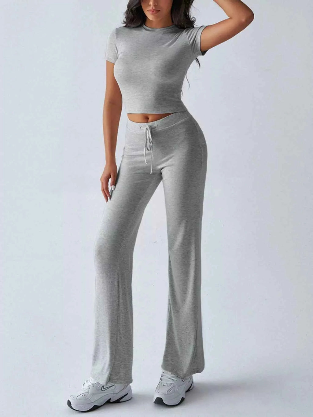 Mock Neck Short Sleeve Top and Pants Set 4ff0c0c0-1e5a-49d6-900d-ce0a98cd1335-Max-Origin