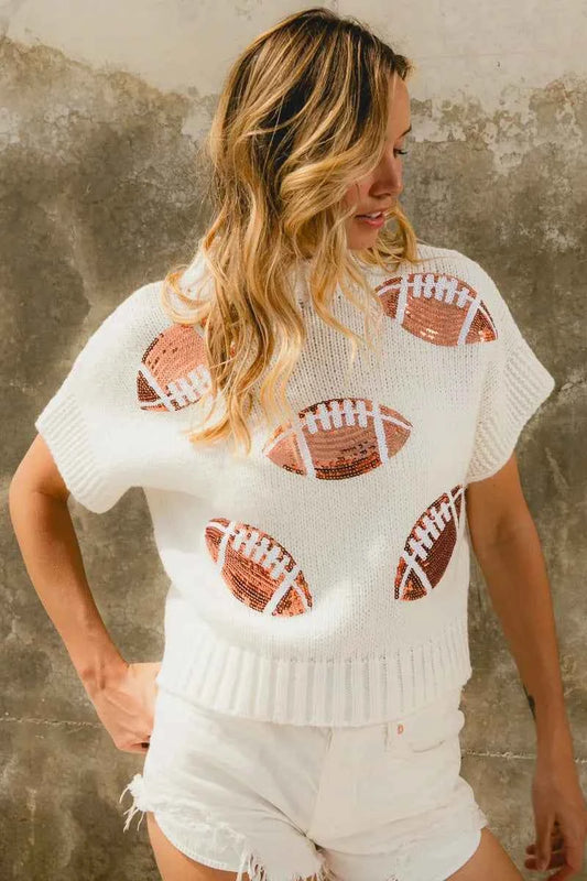 Gameday Sequin Football Patches Rib Banded Sweater 501096fbe71d4e448d1f3b07a39a2fe9-Max-Origin