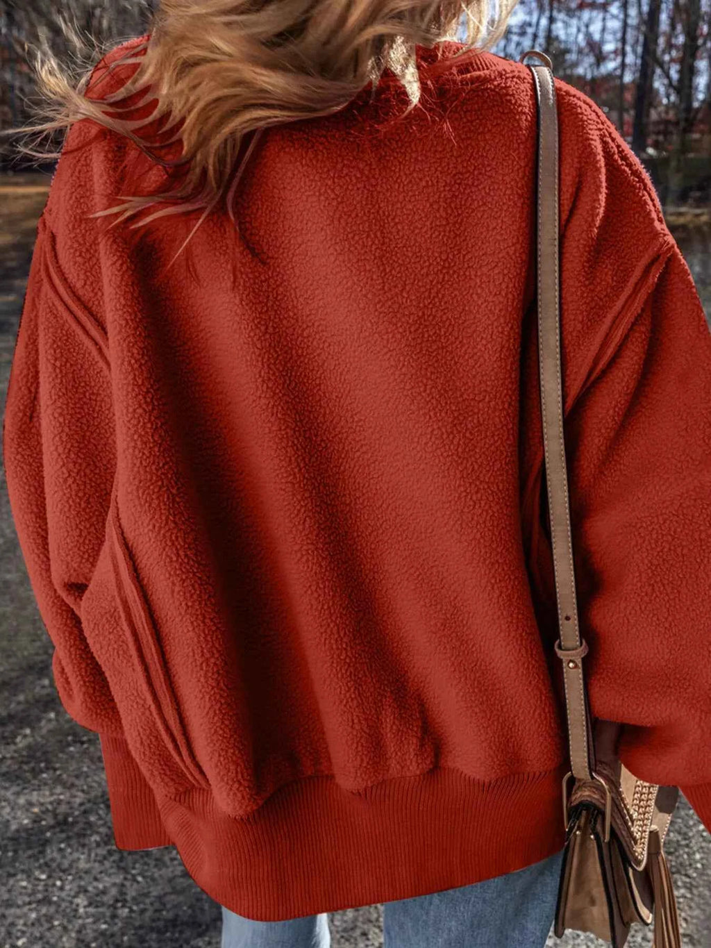 Round Neck Dropped Shoulder Sweatshirt 50132e570ffc437489694d8c70f59e19-Max-Origin