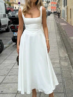 Square Neck Wide Strap A-Line Dress 5014cd1b-c71f-42c5-b3d8-9d0a0d4bc3a1-Max-Origin