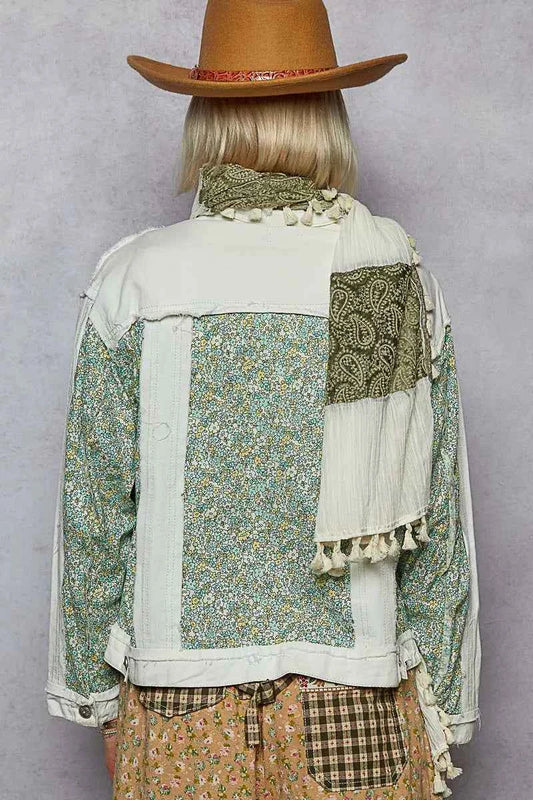 Button Down Patchwork Denim Jacket with Floral Print Details 50225119-ccd1-465c-9bc3-800cf779e9ed-Max-Origin