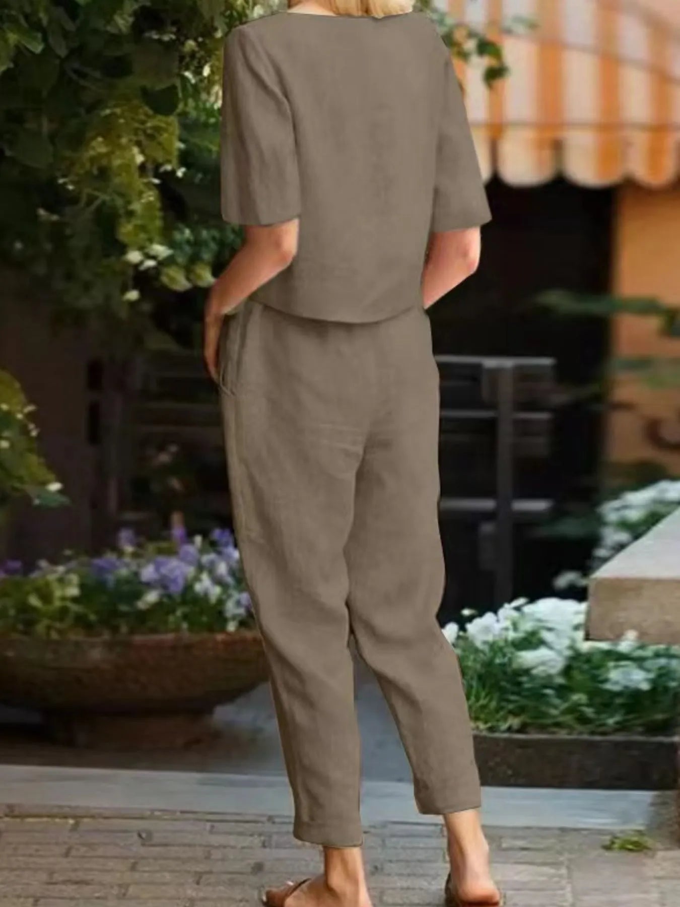 Full Size Round Neck Short Sleeve Top and Pants Set Plus Size 5050a13d-e66f-49f1-8438-fc2cea286695-Max-Origin