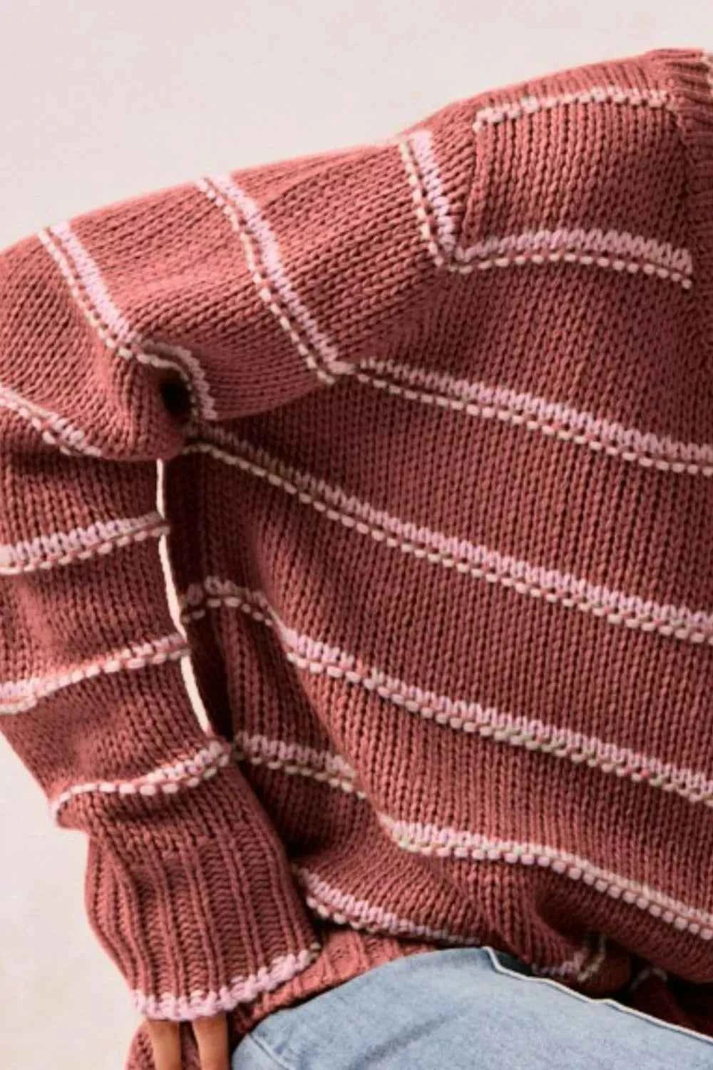 BiBi Striped Long Sleeve Sweater 5068d76a-158d-46e2-aeae-2553041c07e7-Max-Origin