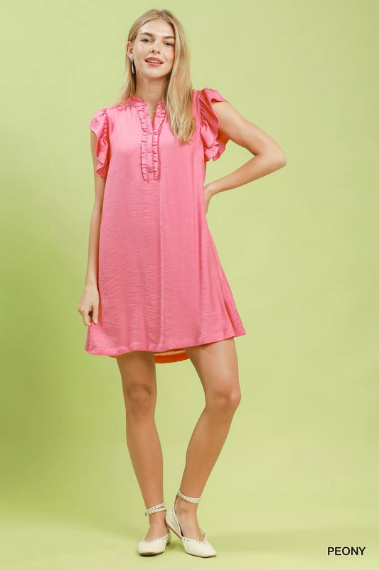 Ruffle Sleeve Henley Shift Dress 507d26b7-6aaa-496f-97b6-756942ec2010-Max-Origin