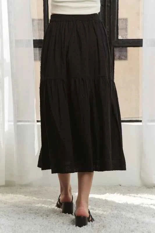 ADORA Elastic Waistband Tiered Midi Skirt 50877558373d466fbbc03fc8a3d03190-Max-Origin