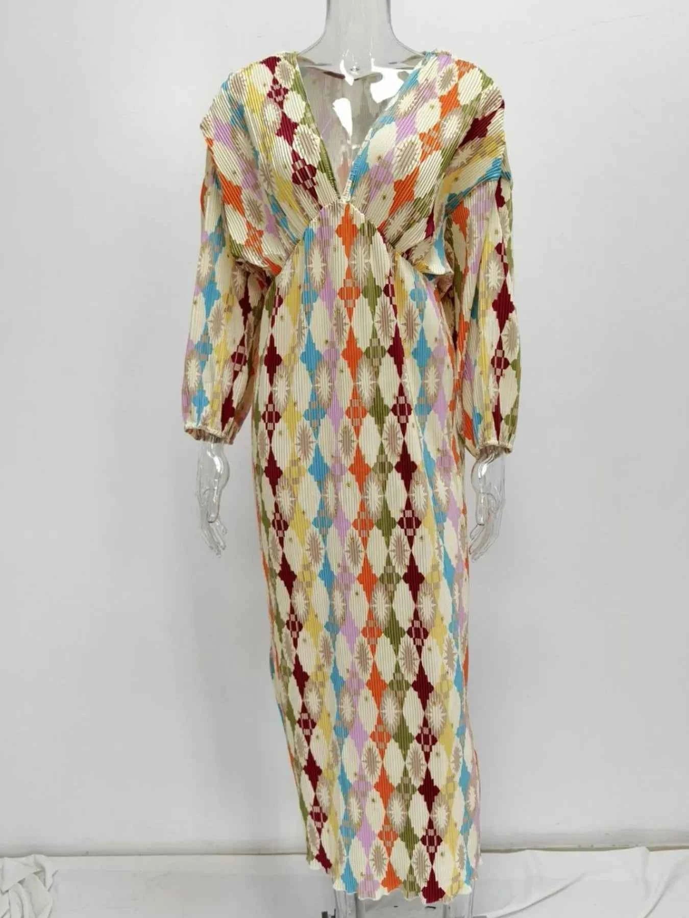 Full Size Printed Deep V-Neck Dress Plus Size 50898491-c7a4-4a02-9f82-60fb3f1b5750-Max-Origin