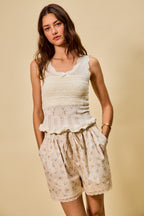 SO ME Scallop Ribbed Sleeveless Knit Top 50a75c901be34604a2a4f50d714f635b-Max