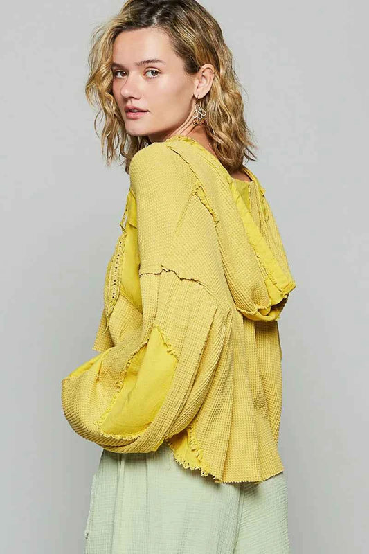 Raw Hem Cropped Hooded Jacket 50adf42b-a925-496d-934e-c9fb0d3f7a5b-Max-Origin