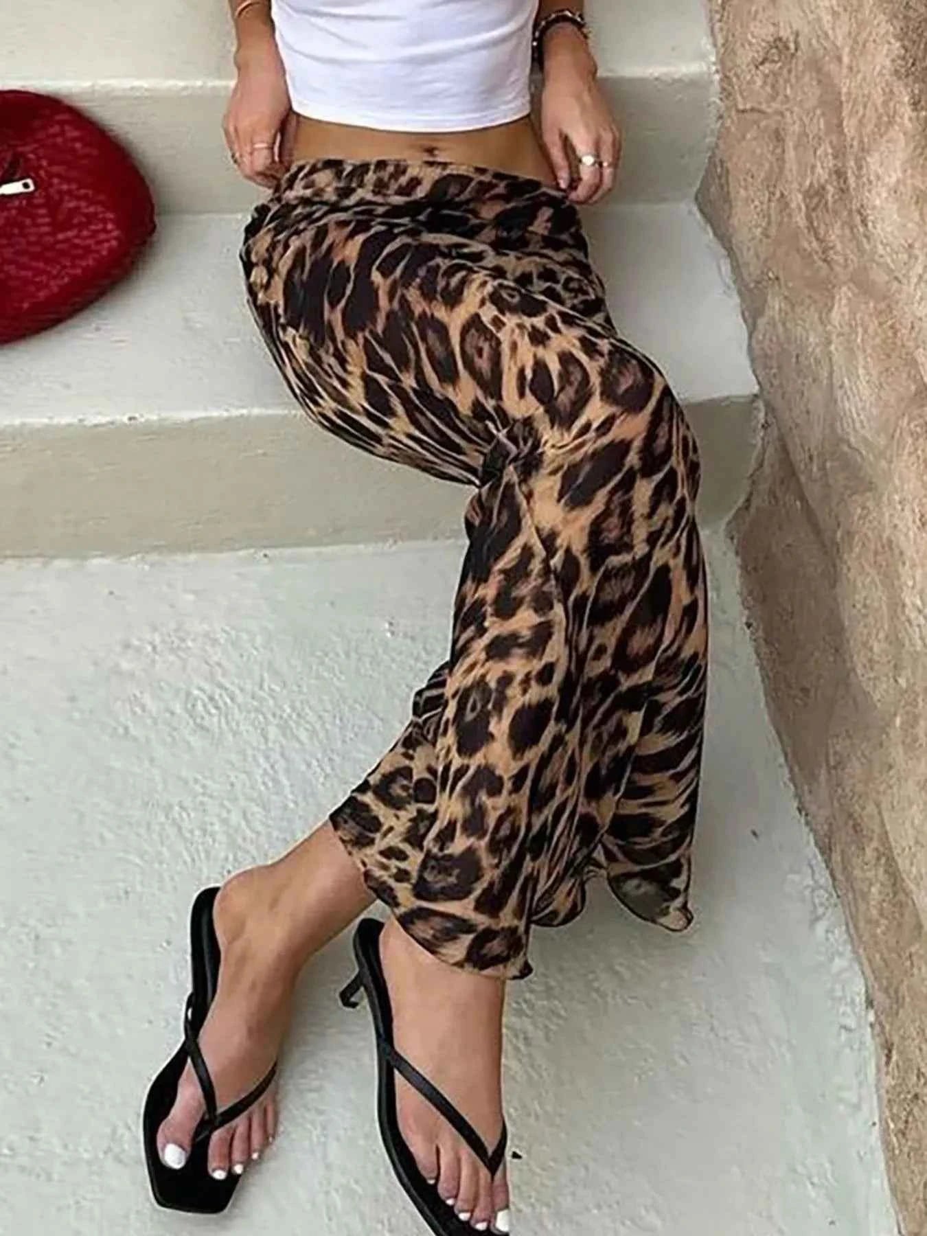 Leopard Print High Waist Flare Maxi Skirt 50b03767-652c-486d-a520-35188f667f87-Max-Origin