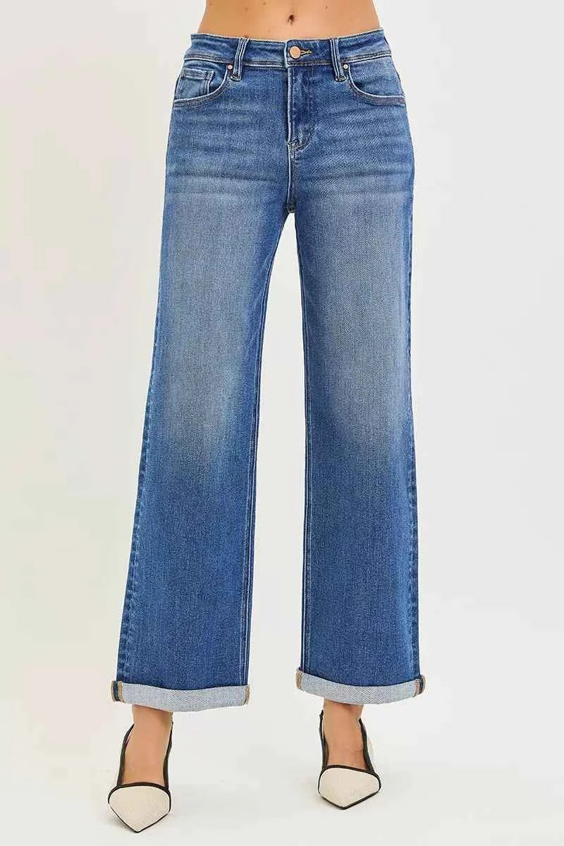 RISEN Full Size High Rise Relaxed Fit Ankle Straight Cuff Jeans Plus Size 50f95075c04c4a0badb35ce6d730f8e8-Max-Origin