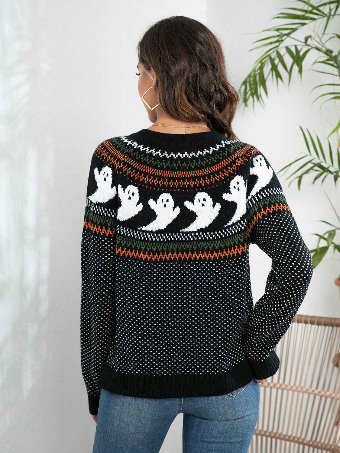 Ghost Button Up Long Sleeve Cardigan 50fc7c1279f14ce18659e0c8d2cd4d6a-Max
