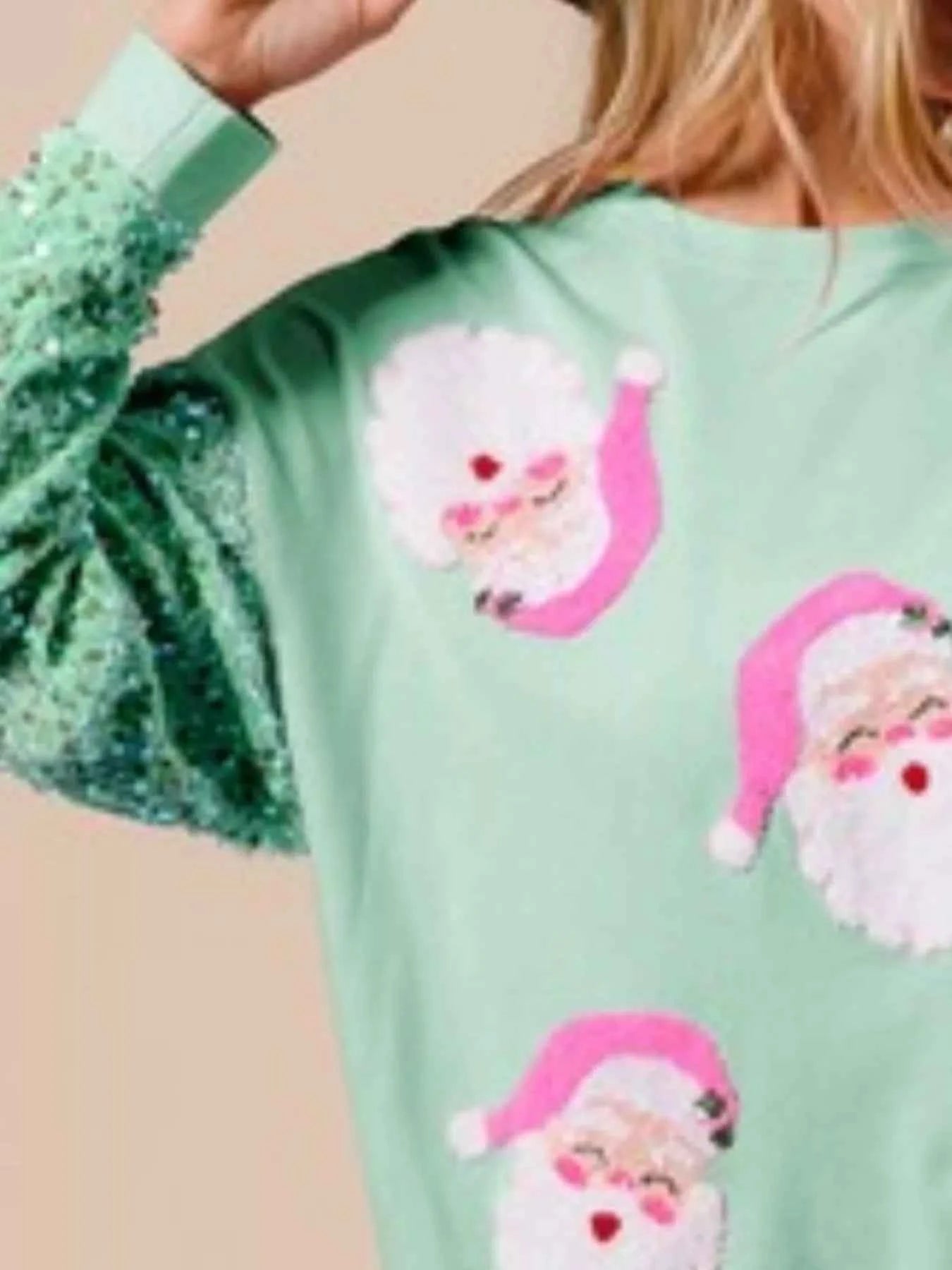 Christmas Theme Sequin Long Sleeve Sweatshirt 51240c31-d81f-46d8-ac53-62ddf4b5f997-Max-Origin