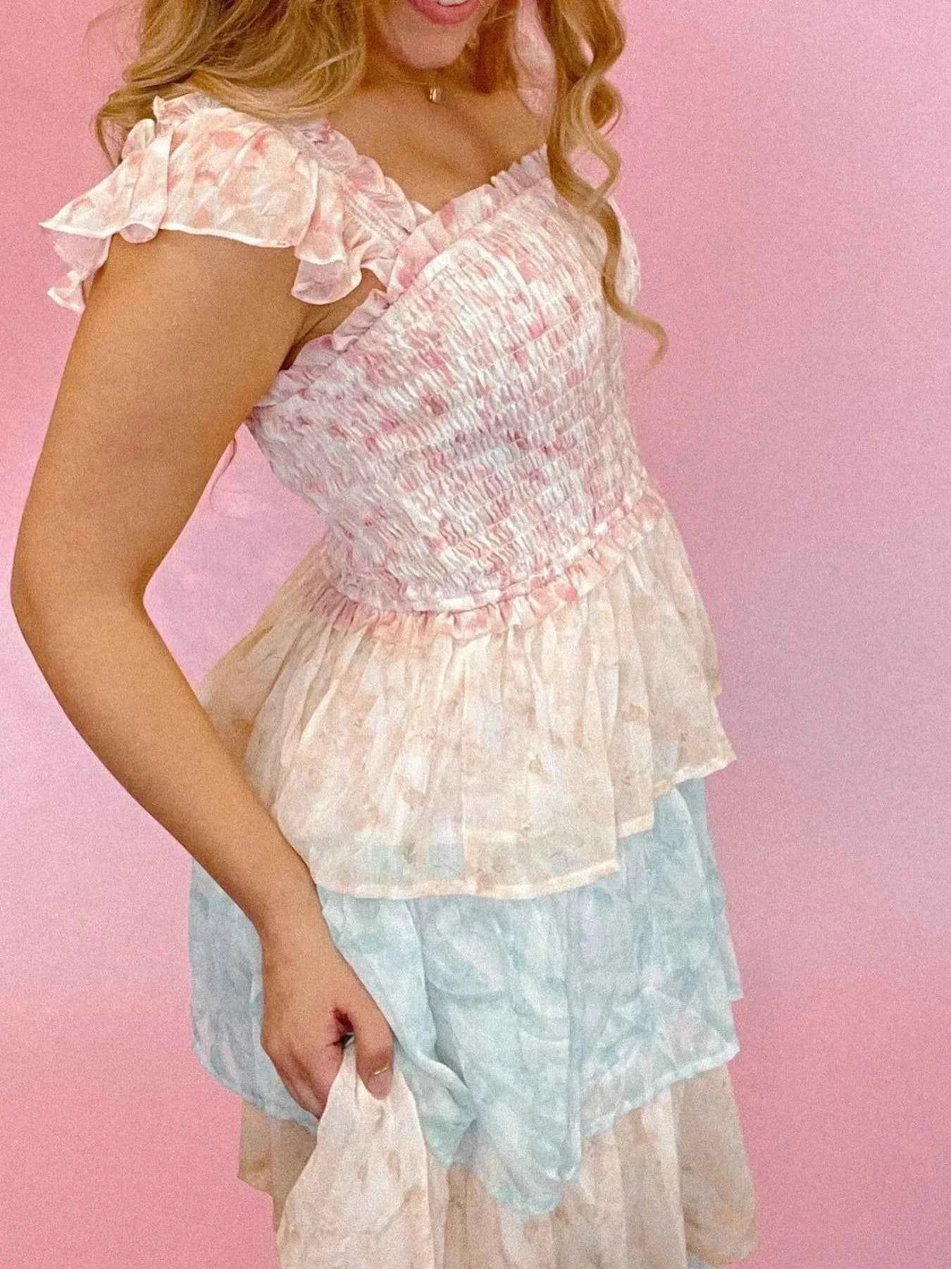 Smocked Ruffle Layered Floral Midi Dress 512cbbd8-f450-4fee-a908-f44acef1bea4-Max-Origin
