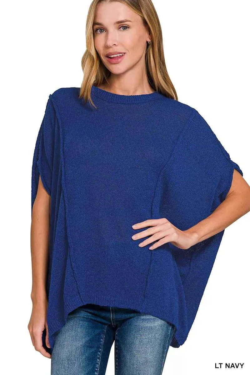 Zenana Drop Shoulder Short Sleeve Knit Top 5169b904-c982-4569-a26d-1ce540b235a6-Max-Origin