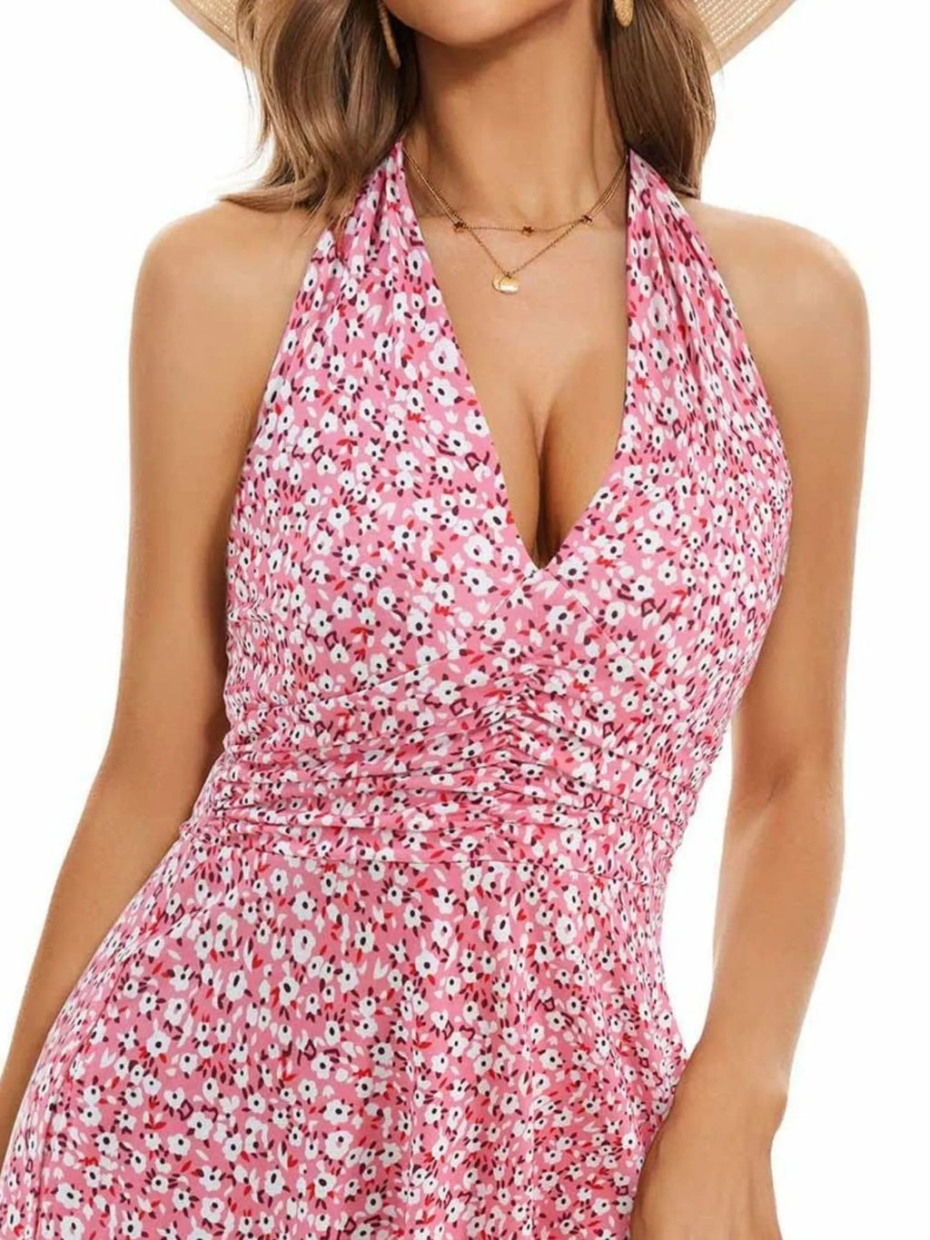 Printed Halter Neck Dress 5174fe31-4c57-41c8-a10a-11004c77bd30-Max-Origin