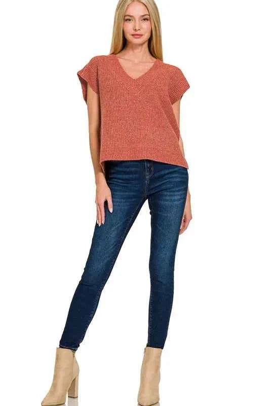 Zenana Oversized Sweater Vest with Side Slit 51bbf424-19bc-43ce-a4b1-b10424dded38-Max-Origin
