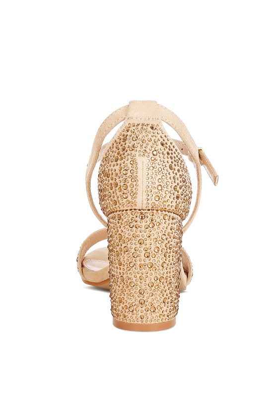 Navoli Rhinestones Embellished Sandals 51c26a48-85e2-451a-b3af-8e0262d4bf95