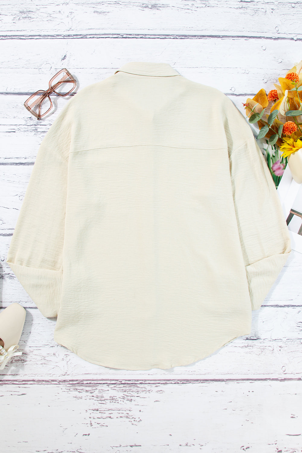 Black Crinkle Pocket Half Sleeve Shirt 51c590544097b870