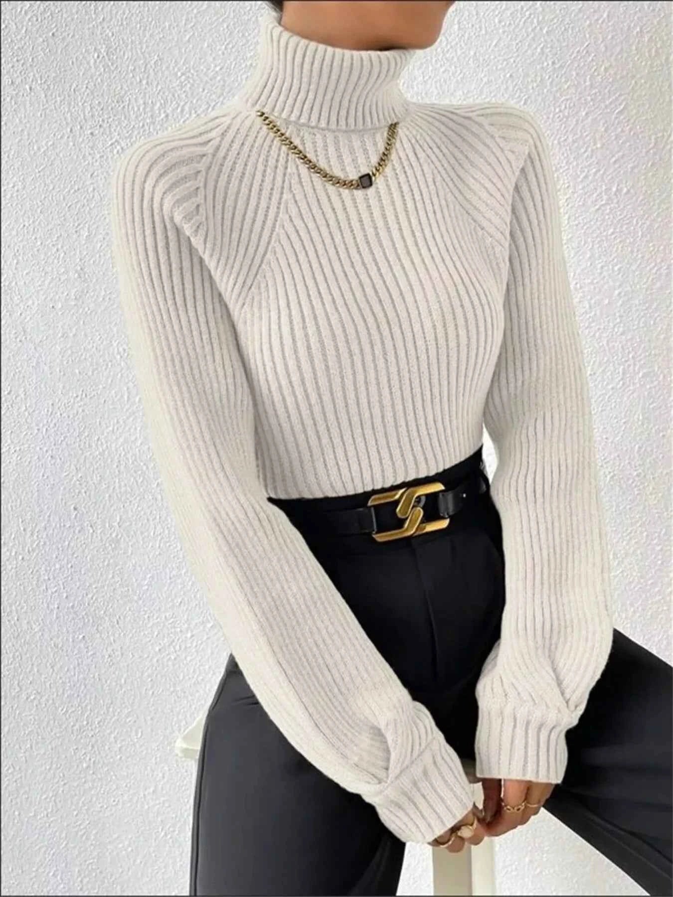 Ribbed Knit Turtleneck Sweater 51c7d151d2ad46549c07592ff3d08d65-Max-Origin