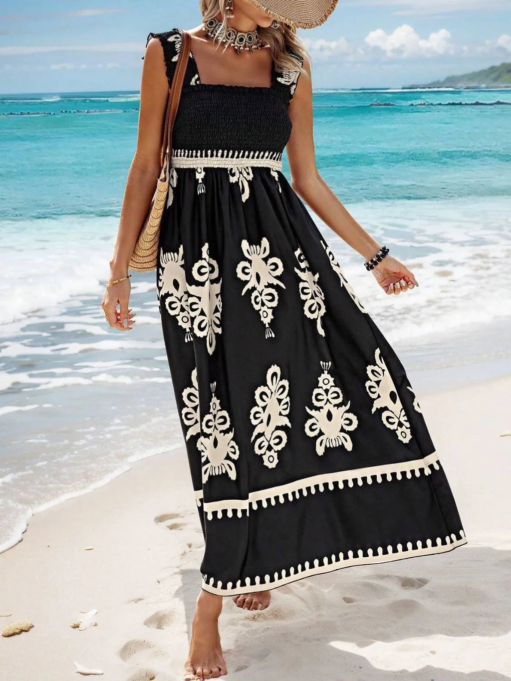 Smocked Printed Wide Strap Maxi Dress 51cfeba3-cc97-45dd-9f53-2333d9a052be-Max-Origin