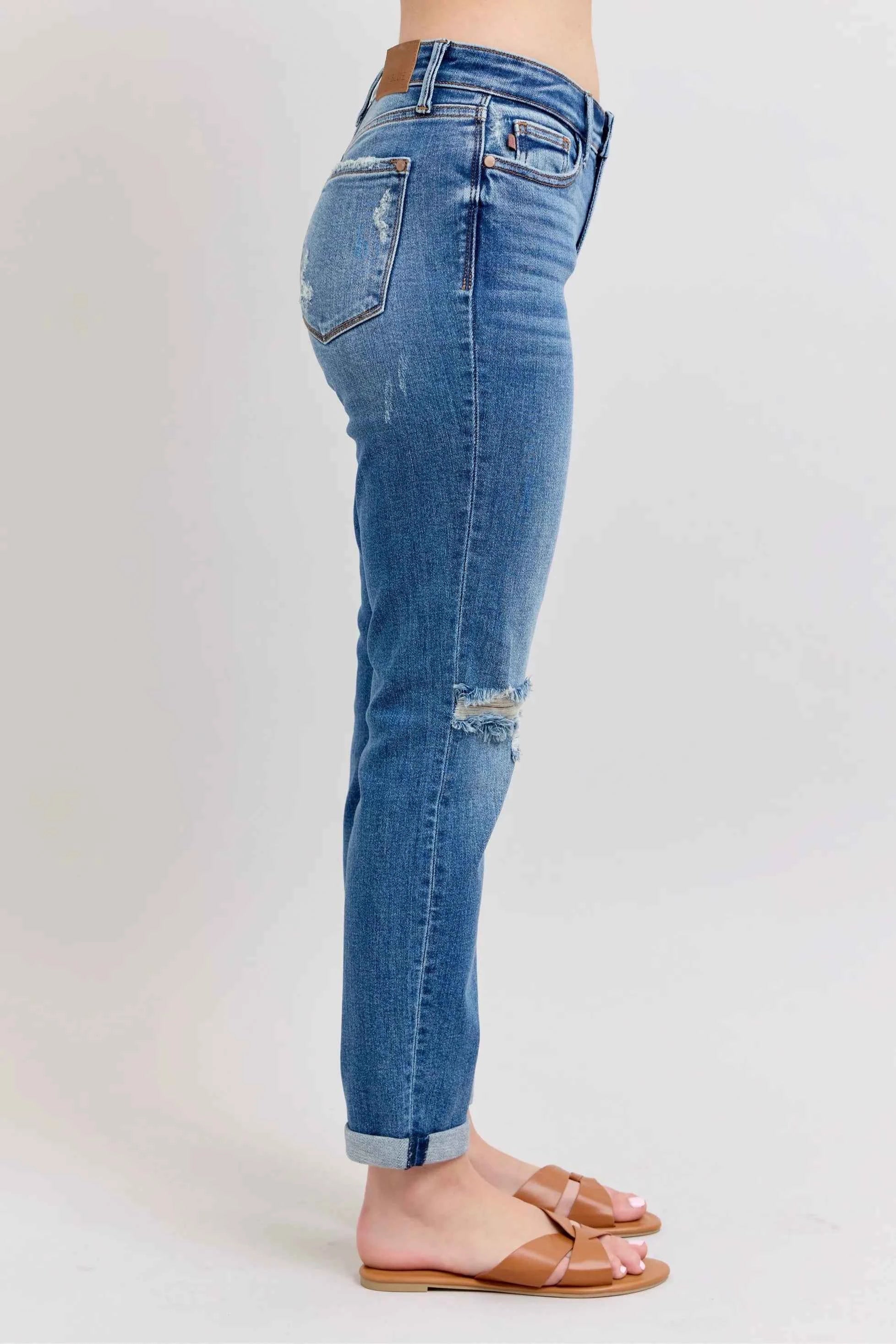 Judy Blue Full Size Mr Vintage Wash Boyfriend Fit W/ Destroy Jeans Plue Size 51e7a4433dec48ae89ee01a8afdb33af-Max-Origin