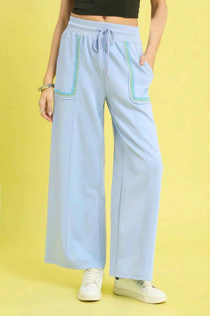 Drawstring Wide Leg Pants with Scallop Trim Detail ICE BLUE 51eaca74-be86-4e6e-94b4-3e8a5428495d-Max-Origin