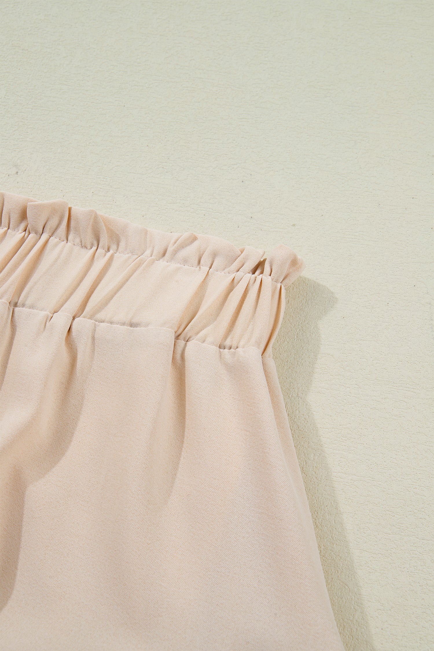 Parchment Plus Size Frilled Elastic Waist Lace Trim Boho Ruffled Shorts 51f12a4b28a5f287