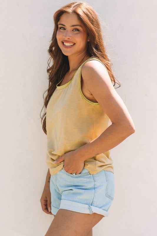 Metallic Contrast Trim Scoop Neck Tank Top 51fcadc1-88ad-4230-b97e-a08cecf14409_af8187bb-35bc-460f-a919-050ea0c2585e