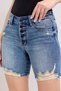 Judy Blue Button Fly Mid Length Denim Shorts W/ Destroy MD 521a135f47b24c13a50f1cb2288b4e49-Max-Origin