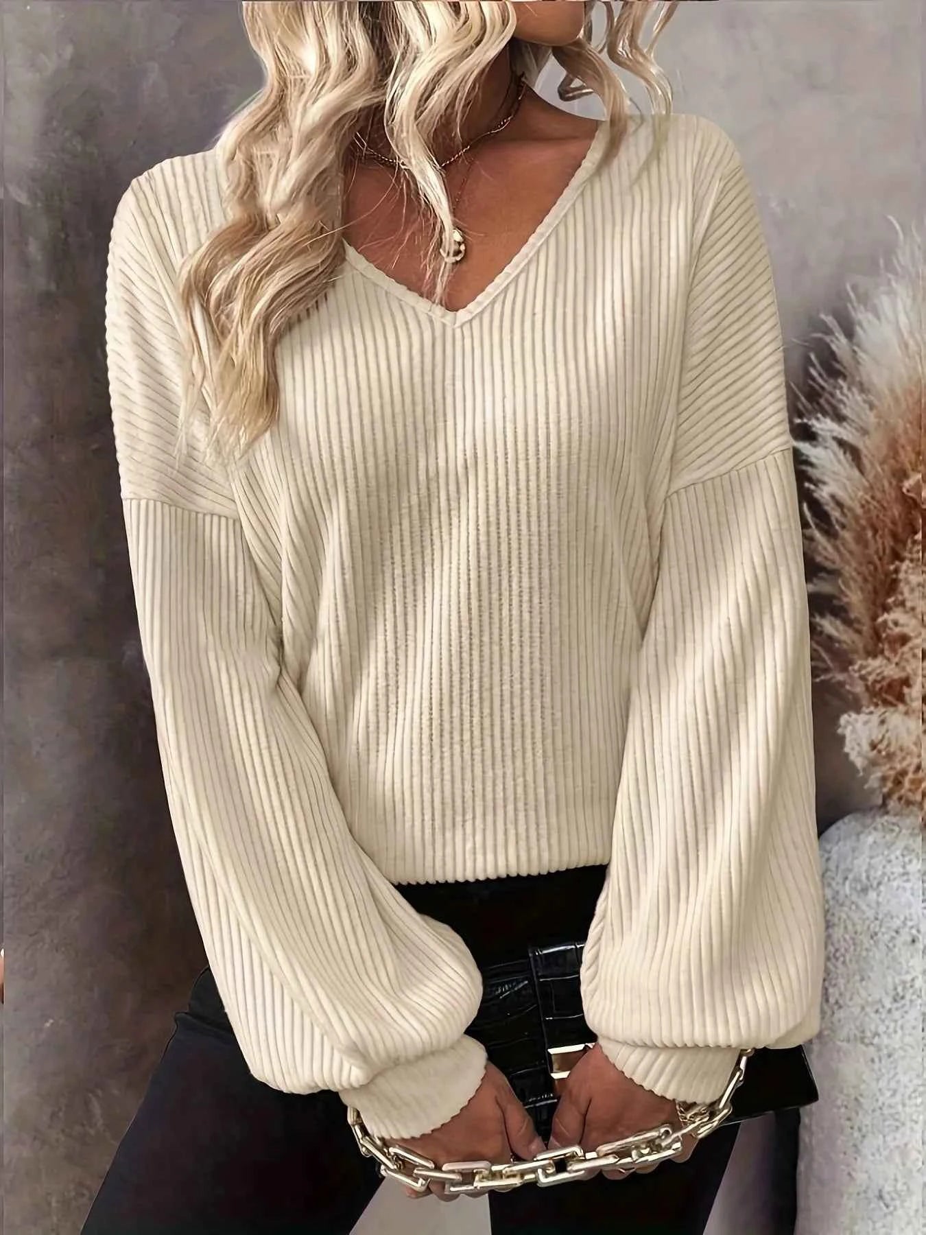Ribbed Knit Back Bow Tie Blouse 522d0f2b9105400688352cbf0af3ac59-Max-Origin