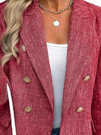 Double-Breasted Lapel Collar Blazer 52326329-05c5-4097-8b68-51800dd403dc-Max-Origin