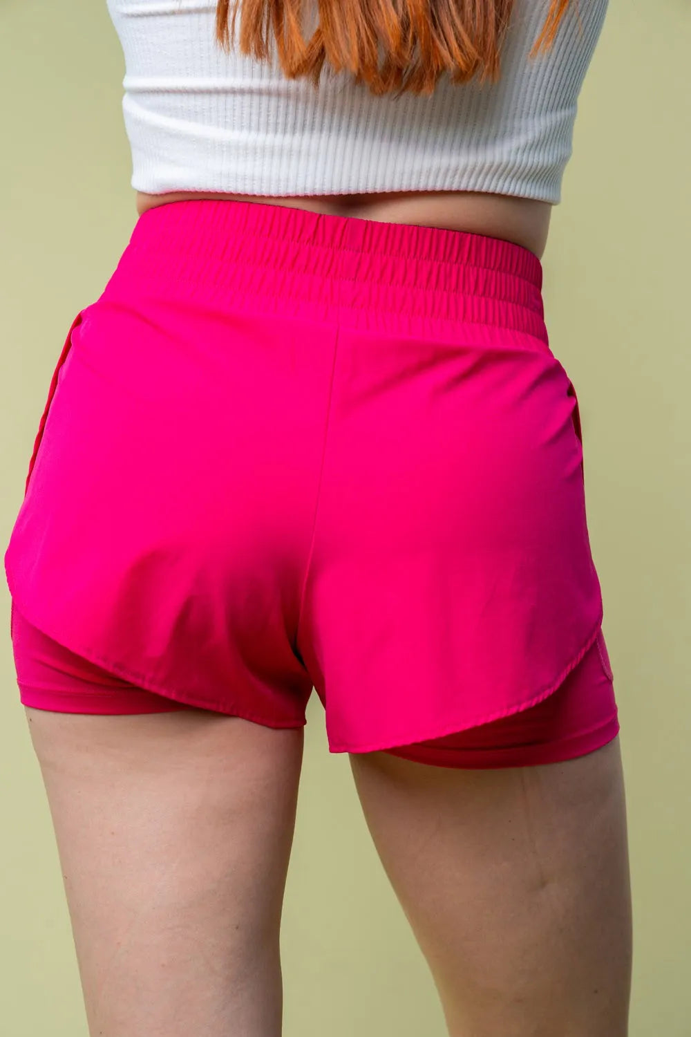 White Birch Full Size High Waisted Knit Shorts 5234d3d2-4eb8-4c62-a34a-f3aeae312e1a-Max