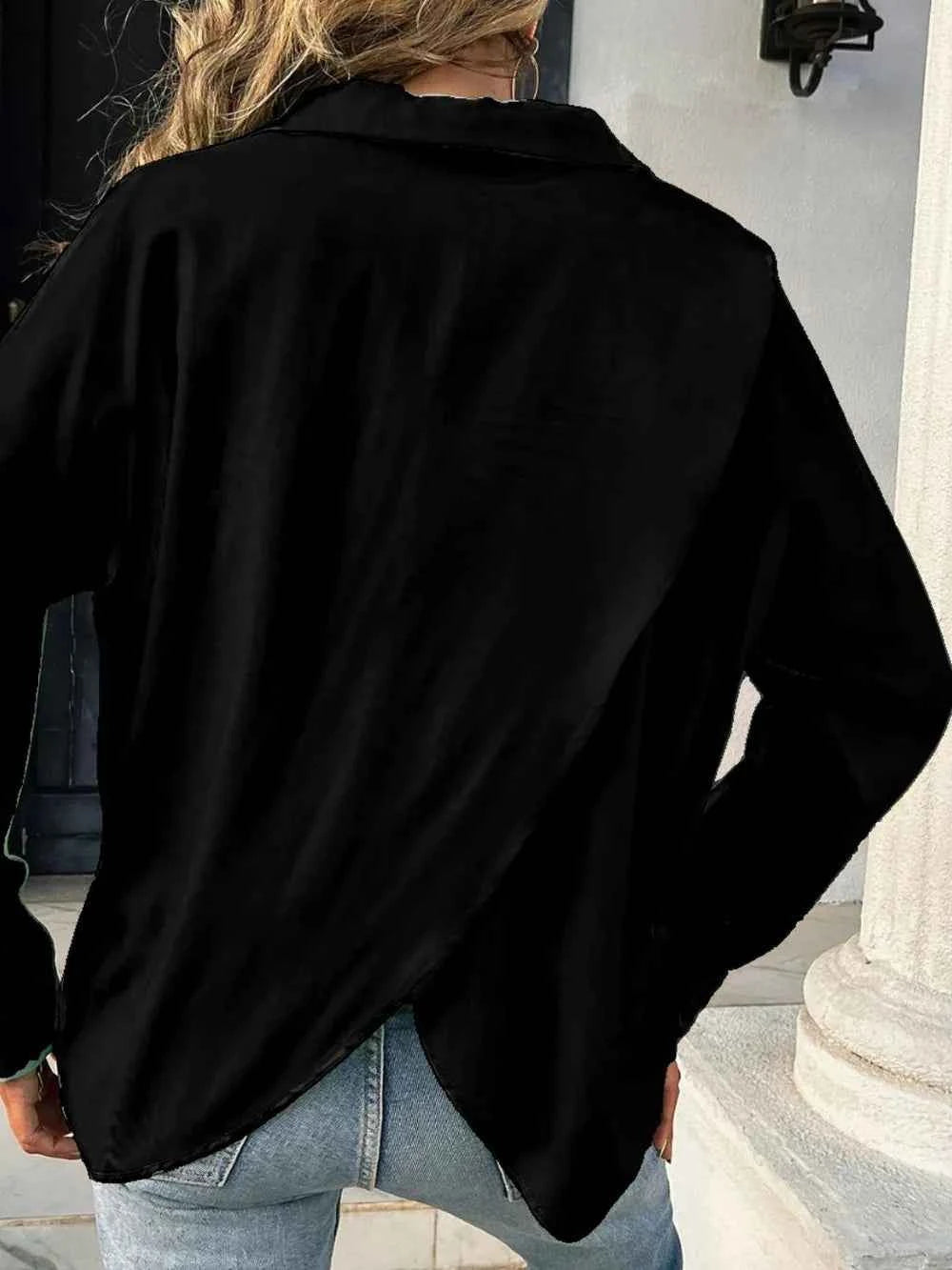 Button Down Collared Neck Long Sleeve Shirt 523b568b-e6a9-40dd-9e37-c66cdfdae943-Max