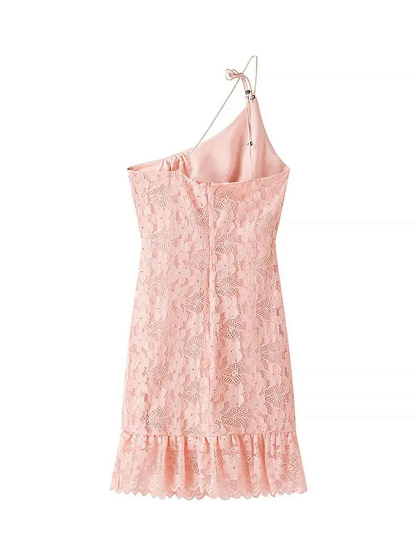 Lace One Shoulder Mini Dress 52412b3e5bf8493d9df5296f6f54ac75-Max-Origin