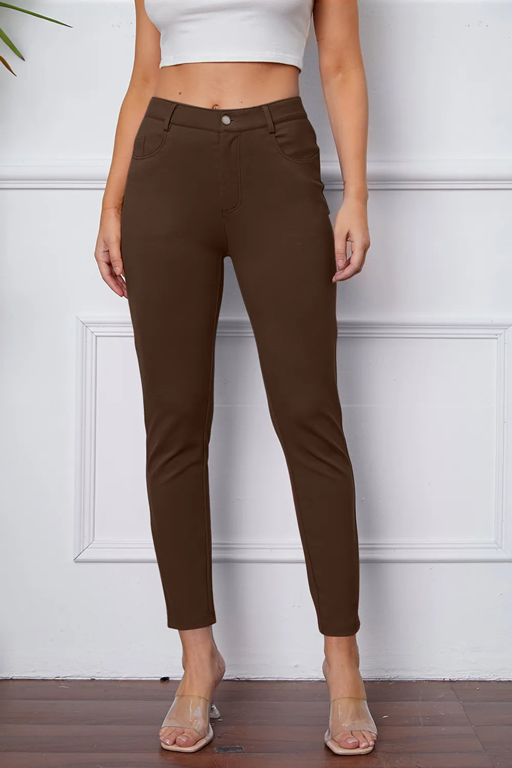 StretchyStitch Pants by Basic Bae Mocha 5244595b-ff21-4540-942a-70d66705a5c9-Max