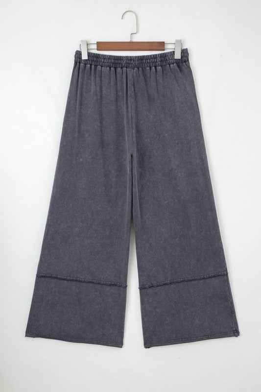 Floral Patch Mineral Wash Terry Knit Pants 52456ac7-77be-47e4-abdd-a7d471ffafd8