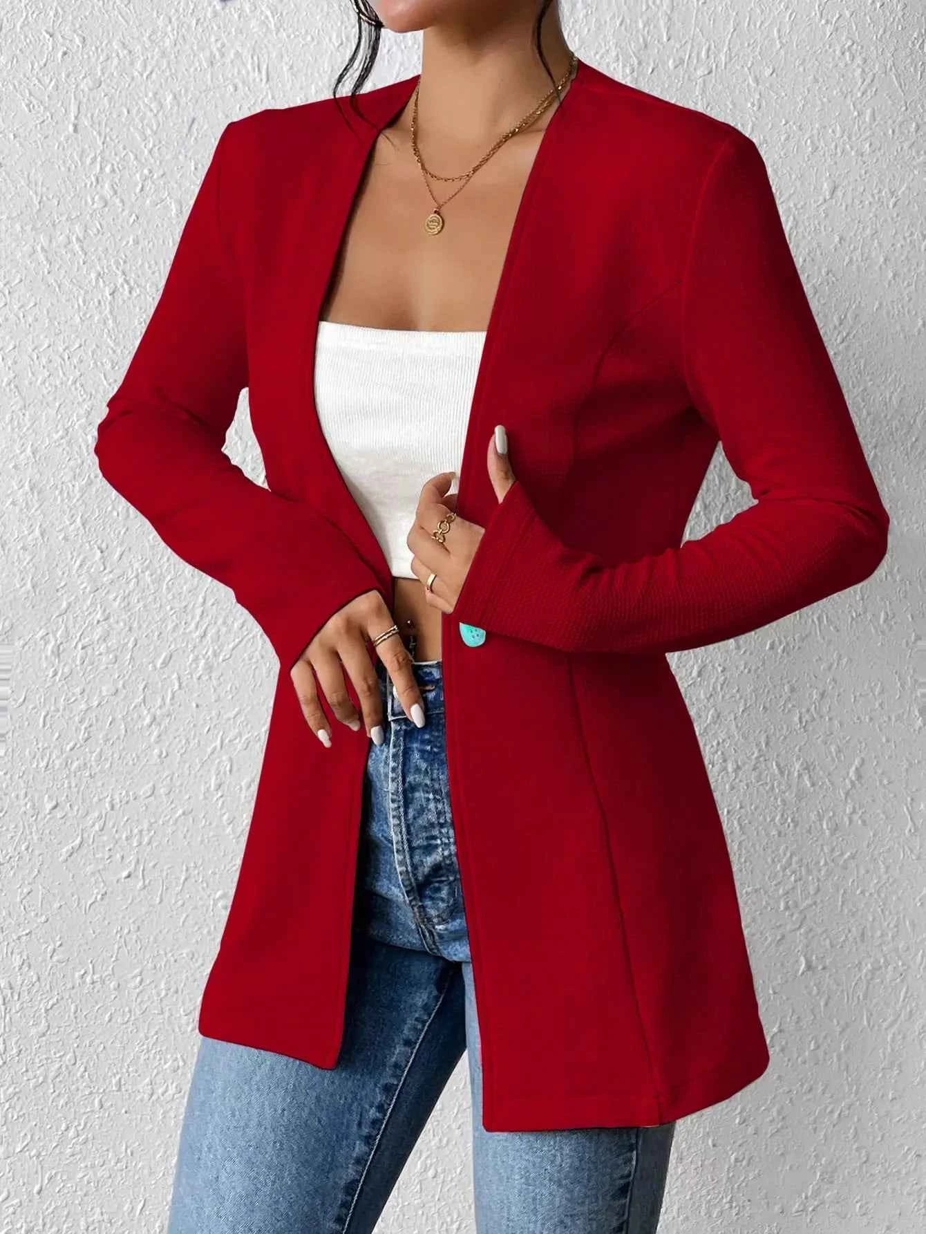 One Button Long Sleeve Blazer 52572dbe-2a67-4c4b-98b1-de1860995d96-Max-Origin